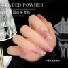 16 färger neon pigment fast pulver set för naglar gradient design fin glitter violet rosa gnugga ombre damm bekvämt diy 240109