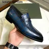 Berluti Business Leather Shoes Oxford Calfskin Handmade Top Quality Berluti's Gaspard Footwear Lefu with Polished Cowhide and Stone Pattern Casualwq