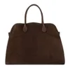 The Row Head Layer Cowhide Bag Dong Jies Same Margaux 15 Large Capacity Commuter Tote Bag Womens Bag high quality