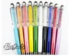 Stylus Pen Built-in Ballpoint 2 Touch Screen Crystal touch pen optional Capacitance pen for IPhone Samsung Tablet PC