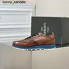 Berluti Business Leather Shoes Oxford Calfskin Handmade Top Quality Bru Cowhide Casual High end True Polished Colors Handsome Trendy Menwq 695Q