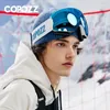 Copozz Magnetic Winter Ski Goggles UV400 Protection Anti-Fog Ski Glasses男性女性クリアレンズケースキットセットスノーボードアイウェア240109