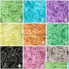 Cadeau cadeau 100g / pack 27 couleurs enveloppes artisanat de mode déchiqueté panier de papier froissé déchiqueté tissu herbe remplissage cadeau de fête de mariage drop deli dhctm