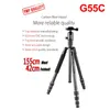 Kingjoy G55c trépied professionnel en Fiber de carbone pour appareil photo numérique monopode Flexible support d'appareil photo de qualité supérieure avec tête sphérique G0