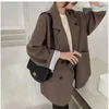 Große Blazer-Mäntel für Damen, Frühlings-Herbst-Mode, koreanische Version, lockerer Deckmantel, Büroarbeitskleidung, Grace-Herbstjacke für Damen 240110