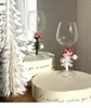 Bicchieri da vino Albero di Natale Calice in vetro brulé Calice da champagne ad alto borosilicato Cocktail presente