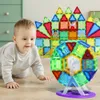 Romboss coloré fenêtre Architecture Puzzle blocs de construction éducatifs jouet créatif variété magnétique jouets pour enfants 240110