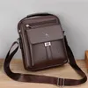 Men's Genuine Leather Crossbody Shoulder Bags High quality Tote Fashion Business Man Messenger Bag Leather Bags fanny pack 240109