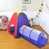 Tunnel per bambini al coperto 2 in 1 Tenda per giocare a casa Giocattoli pieghevoli per bambini che strisciano Piscina di palline portatile Casette per ragazzi Regalo per bambini 240109