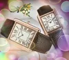 Модные женские мужские часы, квадратные римские часы, дизайнерские часы, кварцевый механизм, циферблат, высококачественная нержавеющая сталь, розовое золото, серебро, сапфировое стекло, наручные часы