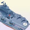 RC Лодка 24 ГГц Дистанционное Управление Корабль Военный Корабль Линкор Крейсер Высокоскоростная Лодка RC Гоночная Игрушка Темно-Синий3613274