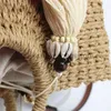 Umhängetaschen Damen-Accessoires Taschen Frühling/Sommer 2020 Neue Mode Lässig Runder Griff Dicke Papyrus-gewebte Einkaufstaschenstyleshandbagsstore