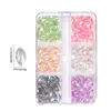 Nail Art Decorations Rhinestones Crystals Gems Mixed Colors Multi Shaped Sized Beads Blue Glass Stones With For