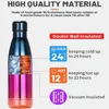 water bottle Double Walled Vacuum Insulated Sport Water Bottles Prevent Leakage Stainless Steel Metal CupsKeep Cool and Hot 500ml 304 YQ240117