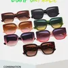 Lunettes de soleil à la mode pour hommes et femmes, Protection UV en plein air, rayures rouges et vertes, lunettes européennes et américaines