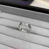 Wysokiej jakości pierścienie edycji lekka luksusowa wersja carter gorąca sprzedaż pojedynczej diamentowej pary pierścionka z złotym poszycie modne i personalizowane z oryginalnym pudełkiem