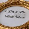 20Gemengde 18K Vergulde Luxe Merk Designer Letters Stud Oorbel Beroemde Vrouwen Parel Letter Oorbel Hoge Kwaliteit Sieraden 925 Zilver