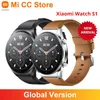 時計グローバルバージョンXiaomi Watch S1 Bluetooth Answer Call SmartWatch 1.43 '' 60Hzリフレッシュ画面ワイヤレス充電GPS NFC MIウォッチ