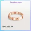 Charm Rings Luxury Carter Designer Ring High Version Love Full Sky Star Pure Silver Ring Par Nagelpar Mens och Womens 18K Rose Gold Have Present Box