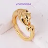 Carter ringen damesmode ring Instagram coole stijl nieuwe hiphop overdreven opening verstelbare luipaardring populaire sieraden voor mannen en met originele doos