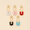 Charms 10 Stuks 2 Stijlen Creatieve Liefde Paperclip Vorm Emaille Metalen Hangers Voor DIY Fashion Oorbellen Sleutelhanger Sieraden Accessoires