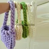 Umhängetaschen Casual het Frauen Umhängetaschen Gestrickte Dame Handtaschen Handgefertigt Gewebt Niedliche Kleine Einkaufstasche Trend Weibliche Geldbörsen 2022 Winterblieberryeyes