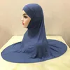 Etniska kläder malaysia khimar muslimska kvinnor hijab inre rör amira omedelbar halsduk huvud wrap två bit set