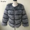 AIXIAOJING Winter harige jas Vossenbontjas Mode vrouwen top elegante pluizige jas warme hoge kwaliteit pluche faux bontjas 240110