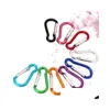 Other Hand Tools 2000Pcs Aluminum Alloy Carabiner Spring Snap Clip Hooks Keychain Climbing Hiking Outdoor Activities Drop Delivery H Dh4Ex