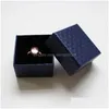Presentförpackning 500 st presentförpackning utsökta diamantmönster värld er smycken låda 6 färger valda för ringörhängen 5x5x3cm droppleverans ho dh2xp