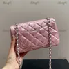 Mini bolsa crossbody feminina brilhante matelassê corrente acolchoada tendência bolsa de ombro vintage com aba bolsa de moedas de luxo porta cartão mala retrô bolsa de axilas pochete