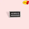 I have no idea always anxious pin Brooches Badges Hard enamel pins Backpack Bag Hat Leather Jackets Fashion Accessory Super Whit