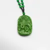 Pendants Natural Eagle Green Jade Pendant Necklace Bead Chinese HandCarved Fashion Charm Jewelry Accessories Amulet for Men Lucky Gifts