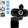 Webcams Новая веб -камера 1080p HD Web Camera Auto Focus с микрофоном USB Plug Web Cam для ПК -компьютера видео Mini Cameral240105