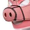 Rubber Slave Bondage Pig Mask BDSM Hood Adult Men's Sex Accessories Fetish Head Restraints Pet Play Hood Sex Toys for Men Gay 240109