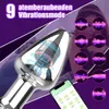 App Vibrador Vibrador Butt Plug Brinquedo Sexual para Mulher Homens Massageador de Próstata Controle Remoto Aço Inoxidável Plugue Anal Vibrador Brinquedo Adulto 240109