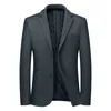 Mode Trend Handsome Business Autumn and Winter Plus Cotton Suit Mens Leisure Thousand Bird Lattice Jacket 240110