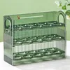 Cosmetische tassen 30 roosters Eieropbergdoos Kipcontainer Met handvat Lade Organizer Huishoudelijke houder voor koelkast