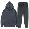 Sweat à capuche d'hiver Ensembles Hommes Mode Polaire Rouge Sweats à capuche Noir Marque Pantalon Casual Jogger Costume Survêtement Sweat Femme Pull 240109