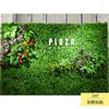 Decorative Flowers Artificial Plant Wall Green Plastic Fake Floral Turf Decoration Lawn