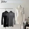 Abiti casual di base Jielur Spring Bodycon Abito lavorato a maglia Donna Even Party Manica lunga Elegante Sexy Y2k Mini One Piece Coreano Chic YQ240110