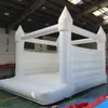 Активный отдых на свежем воздухе 13x13ft 4x4m коммерческий батут, надувной свадебный надувной замок, белый прыгающий дом для дня рождения, годовщины