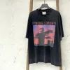 Mężczyźni Vintage T-shirt Designer High Street Fashion High Street Cotton z krótkim rękawem Jumper luźny i oddychający najlepszy nadruk dla mężczyzn i kobiet