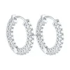 Boucles d'oreilles de luxe en argent Sterling 925 pour créer des pierres précieuses Moissanite, boucles d'oreilles à la mode pour fête de mariage, YQ240110