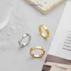 High quality Edition Rings Light Luxury Carter Titanium Steel Ring with Three Diamonds and Hearts 18K Gold Ins Peach Heart Quality Natural With Original Box