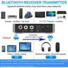 Connecteurs Transmetteur récepteur Bluetooth NFC BT5.0 FM Stéréo AUX 3.5 mm Jack RCA Optical Wireless Hands Free Call Bluetooth Adapter Adapter TV