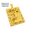 Necklaces 24K Yellow Gold Color Men's Tiger Pendant Atmospheric Gold Plated Tiger Necklace Chain Pendants for Men Father Jewelry Gifts