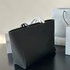 espelho qualidade caviar couro sacola grande preto sacolas de compras para mulher nova sólida bolsa de axilas embreagem bolsas de luxo com zíper bolsa de livro de estudante