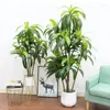 Decorative Flowers Artificial Tropical Potted Plants Brazilian Wood Plastic Plant Tree Home Office Garden Outdoor Modern Decor