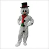 2024 Halloween Snowman mascotte costumi di abbigliamento da personaggio di un festival da festa per esterno
